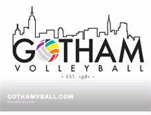 Tablet Screenshot of gothamvball.com